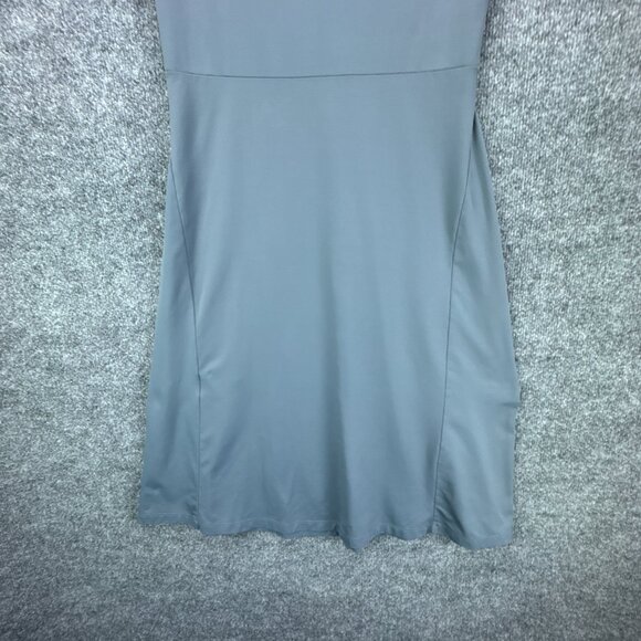 Patagonia Bandha Twist Front Dress Womens Medium Gray Stretchy Flowy‎ Cap Sleeve - Picture 6 of 13